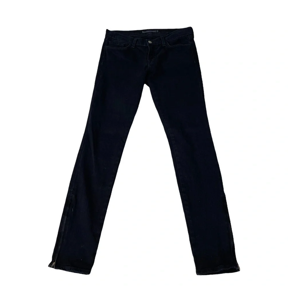 J. Brand Black Skinny Jeans with Zip Up Ankle Style